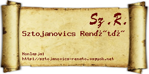 Sztojanovics Renátó névjegykártya